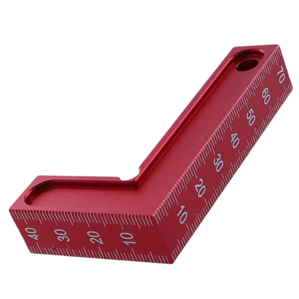 RUITOOL 90 Degree L Square Ruler, 75x45mm Aluminum Alloy Woodworking Scriber