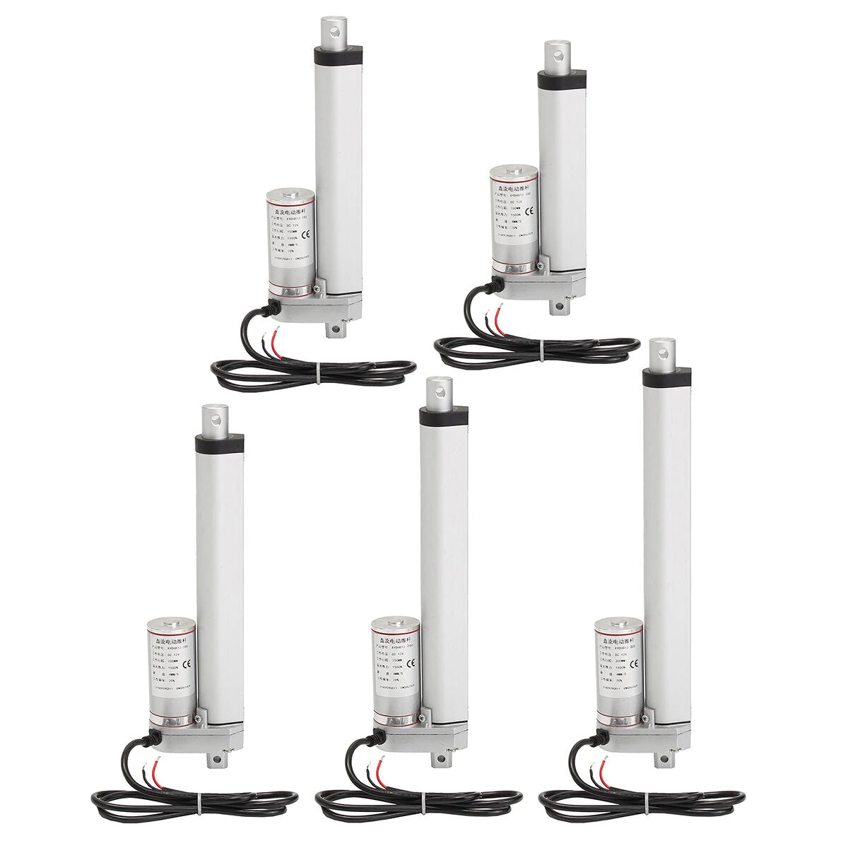 12V/24V Linear Actuator Motor, 100N-1000N Adjustable Force, 4-18 Inch Stroke for Door/Window Automation