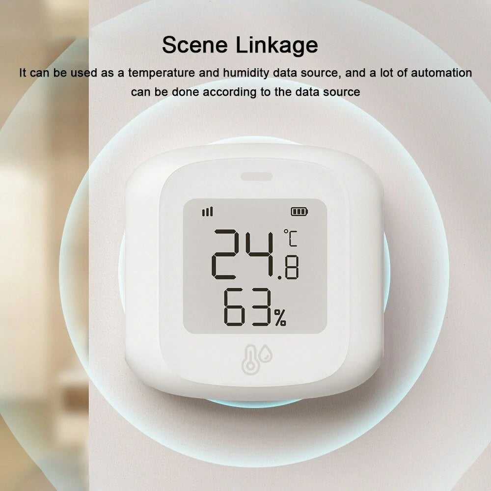 Smart Home WiFi Temperature & Humidity Monitor with App Control
