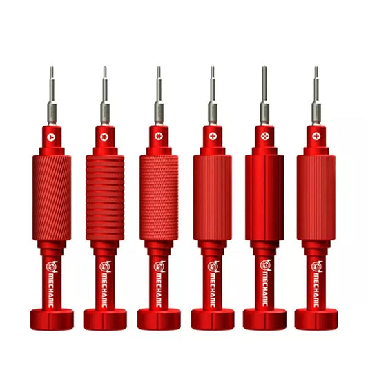 3D Precision Magnetic Screwdriver Set - 6PCS Silicon-Magnesium Alloy, Non-Slip, Noise Reduction Tool Kit for iPhone & Samsung Repair