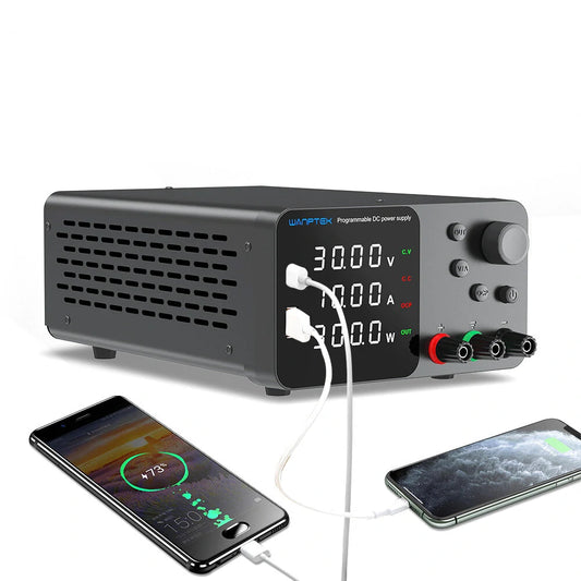 WANPTEK 300W Lab Bench Power Supply 30V 10A / 60V 5A Adjustable Digital Voltage Stabilizer