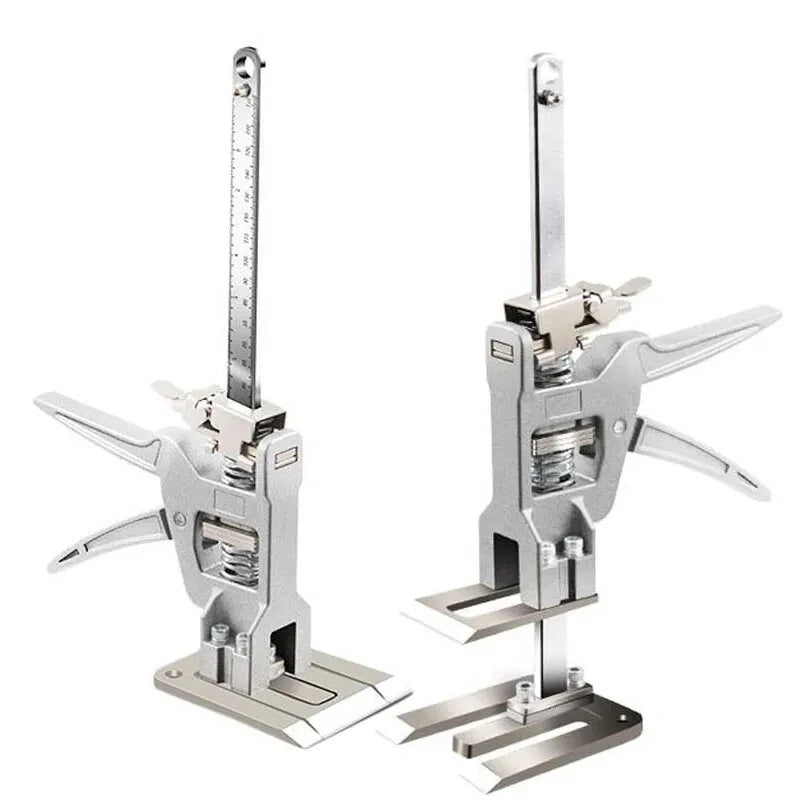 2-Pack 12 Labor-Saving Handle Arm Jack: Heavy-Duty Drywall Lift, Tile Locator, Woodworking Clamp, Adjustable 0-145mm, 440 Lbs Capacity
