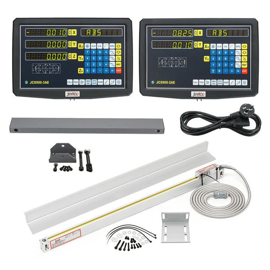 Machifit CNC Milling DRO Display - 2/3 Axis, 50-1000mm Electronic Linear Scale