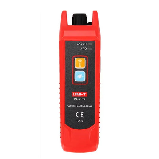 UNI-T UT691-10 Visual Fault Locator, 10mW Laser, 8-10km Range, LED Flashlight, USB Rechargeable Fiber Tester