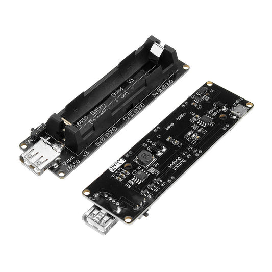 ESP32/ESP32S 18650 Battery Charge Shield V3 - Micro USB/Type-A USB 0.5A Test Charging Protection Board Compatible with Arduino by Geekcreit