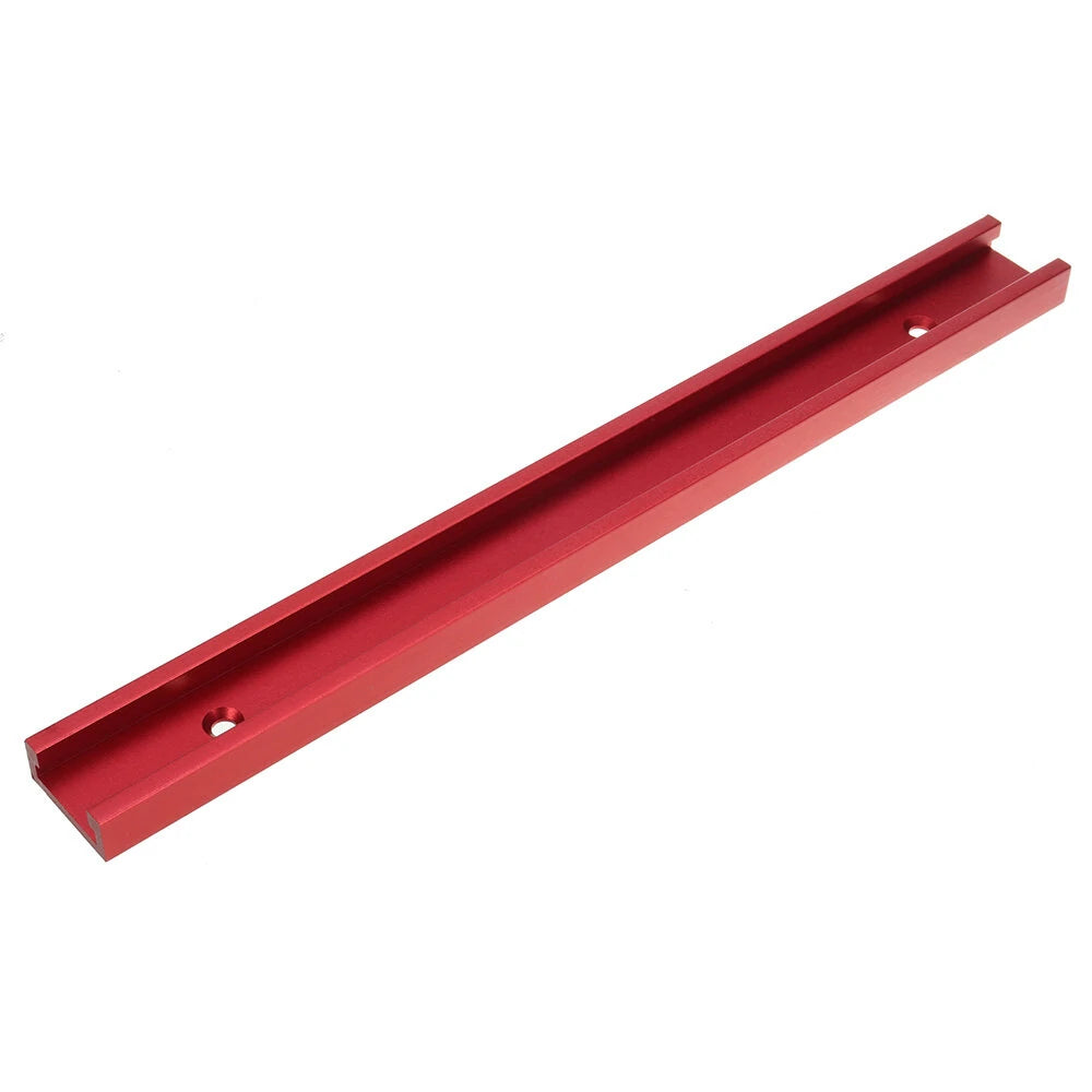 Adjustable Red T-slot Miter Track 300-1220mm for Woodworking Table Saw & Router Table, 30x12.8mm Fixture