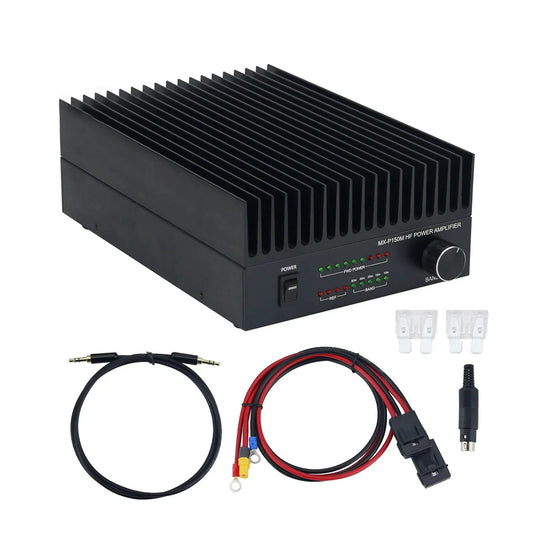 MX-P150M Shortwave Power Amplifier 100-130W, SWR Protection, Manual Band Select, Easy Control for IC-705 & FT-818ND Transceivers