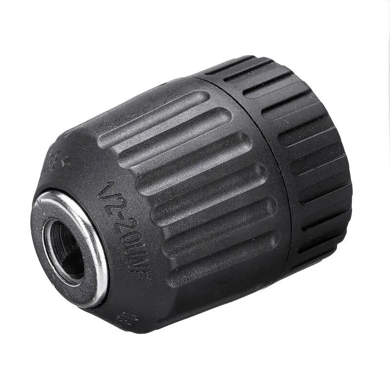 14PCS Electric Impact Wrench Adapter Kit: Hex Socket, Drill Chuck, High Hardness, Versatile, Wide Compatibility - Metal Silver & Black