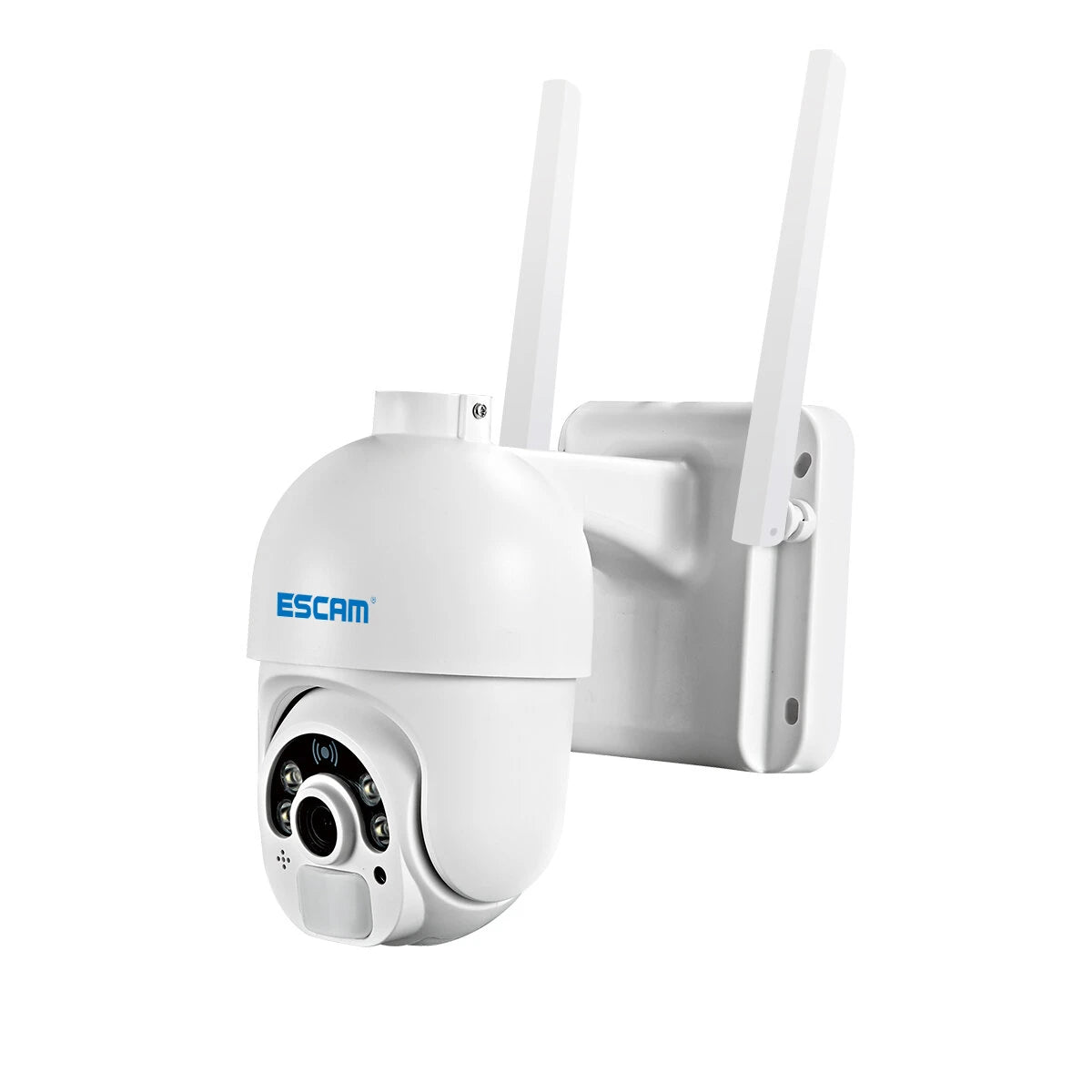 ESCAM QF250 1080P Solar-Powered WiFi Dome IP Camera with Cloud Storage, PIR Alarm, Color Night Vision, PTZ, Two-Way Audio, IP66