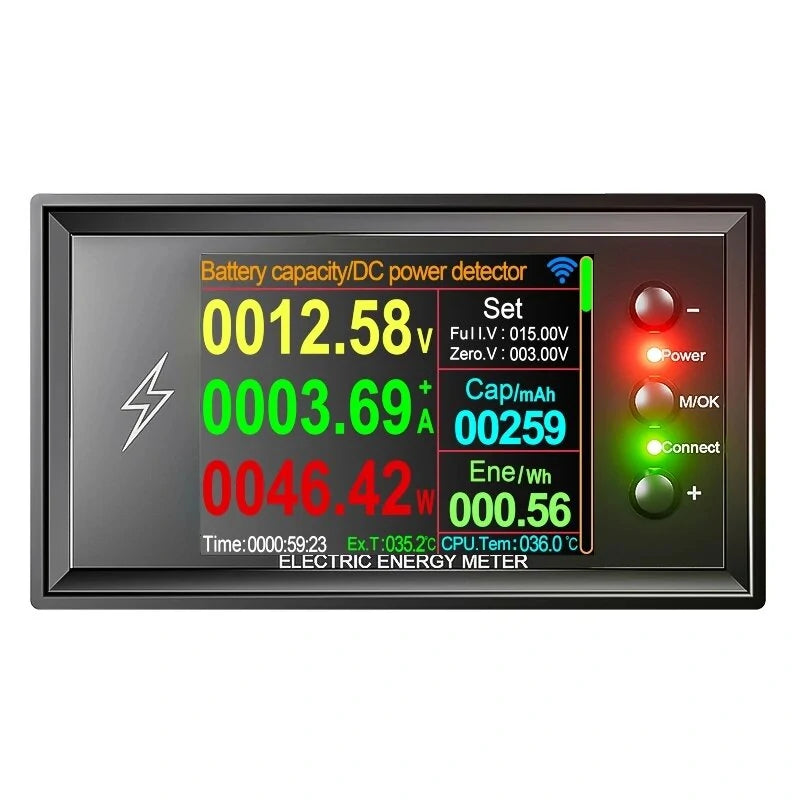 ATORCH DT20 WiFi DC Meter Lithium Battery Tester 420V 30A-600A Bidirectional Ammeter