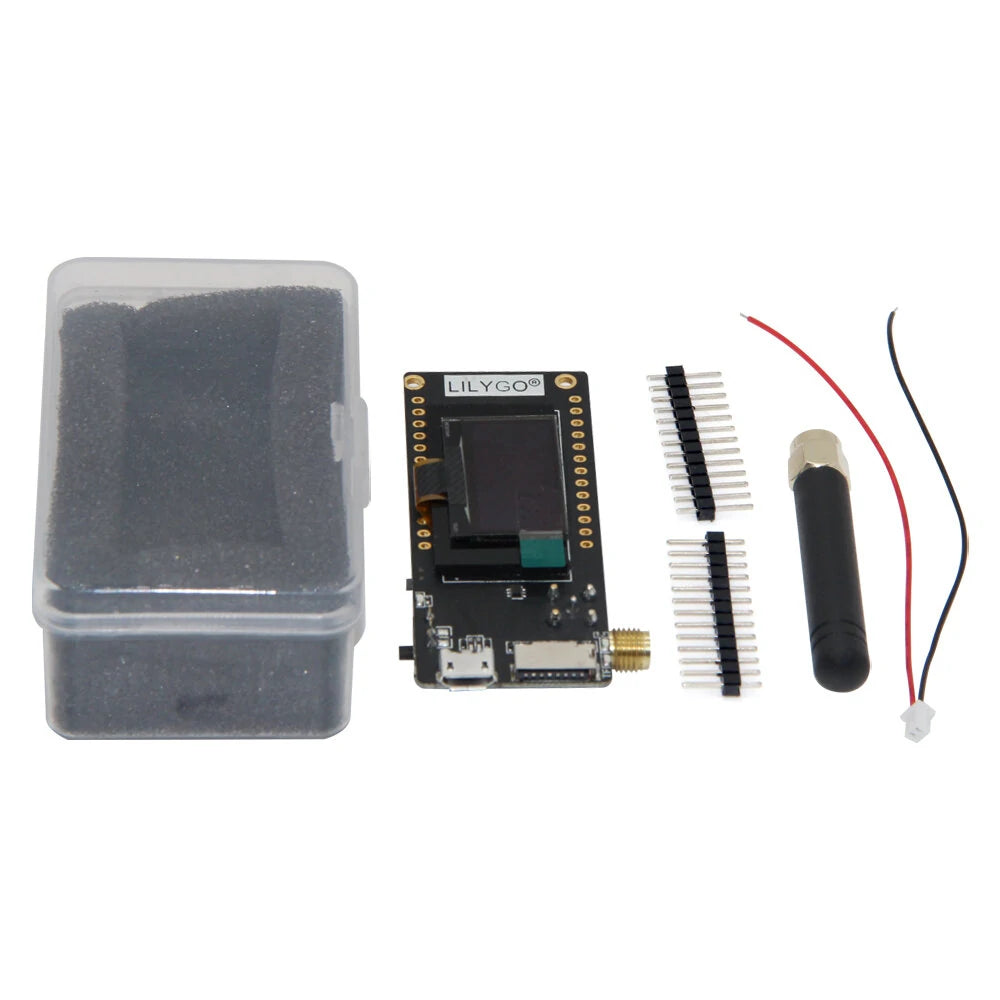 ESP32 LoRa32 V2.1 Development Board - LILYGO® Paxcounter/Disaster-Radio with 0.96-inch OLED, Bluetooth, WiFi, SMA