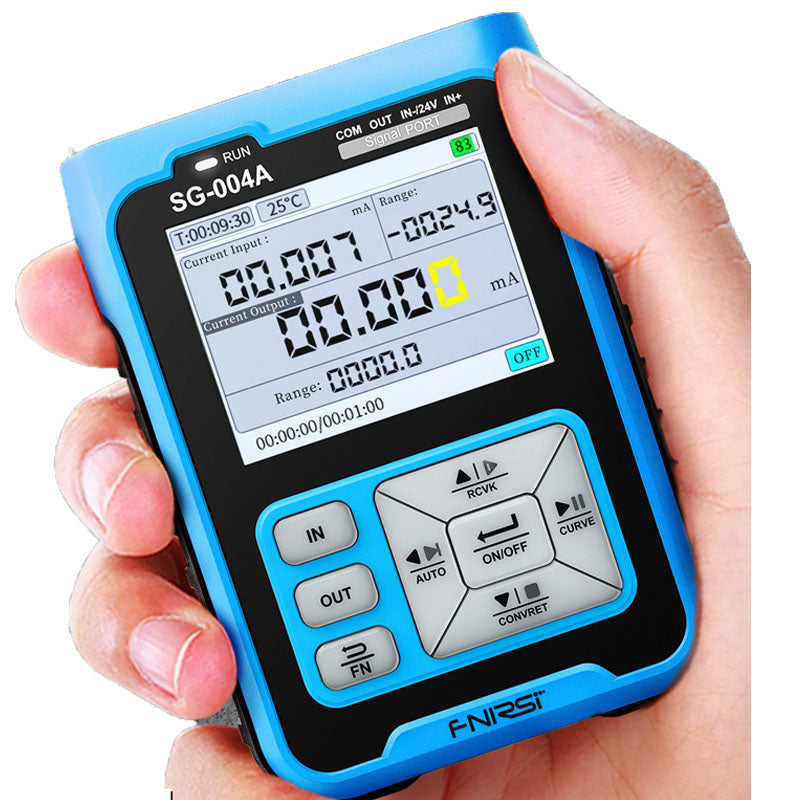 FNIRSI SG-004A Signal Generator & Process Calibrator: 0-24V, 4-20mA, Analog Voltage/Current, Thermocouple, Resistance