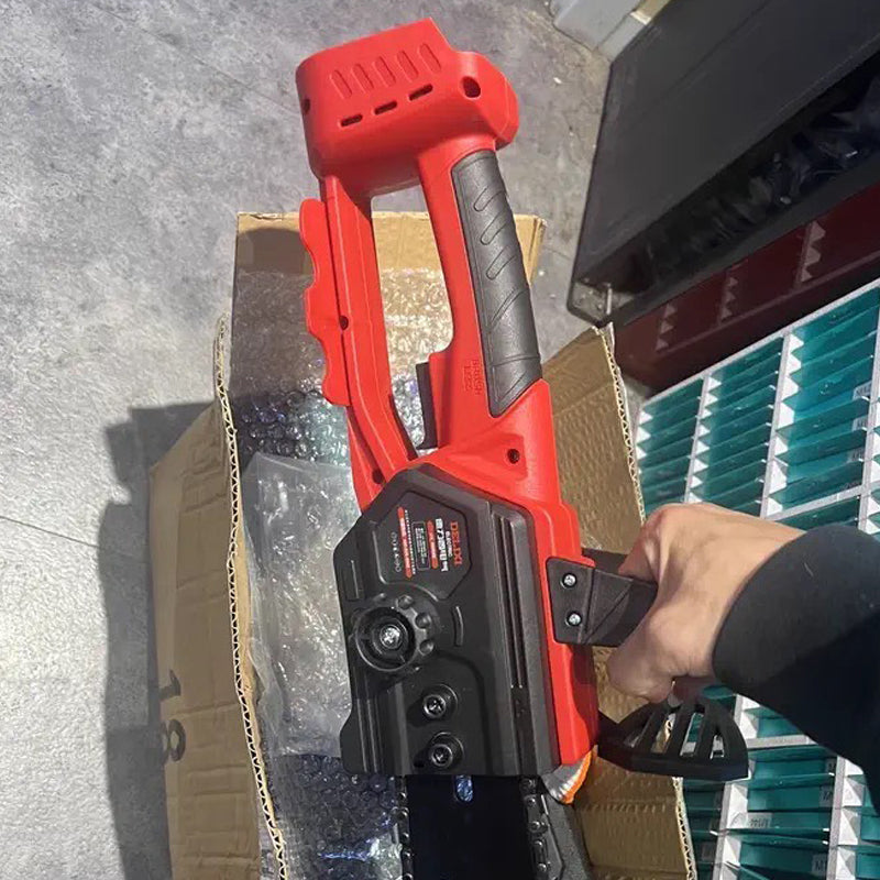 DELIXI 12-Inch 18V Cordless Chainsaw with 4Ah Battery & Fast Charger, Powerful & Safe, Ideal for Farm, Garden, and Ranch