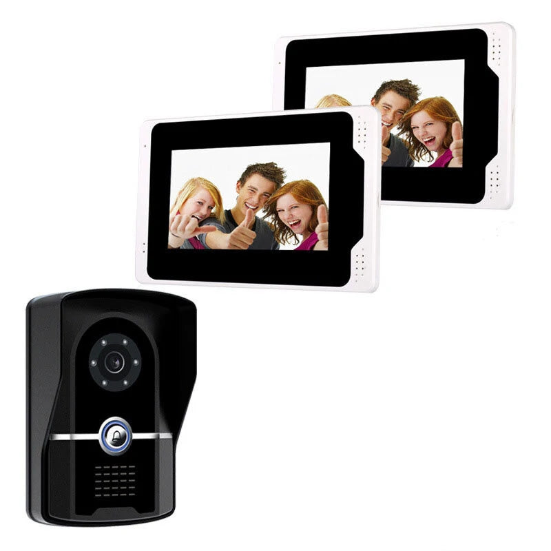 Smart Video Doorbell with 7 Touch Screen, 1080P WiFi, EU Plug, APP Remote View, Motion Detection, Night Vision, Intercom