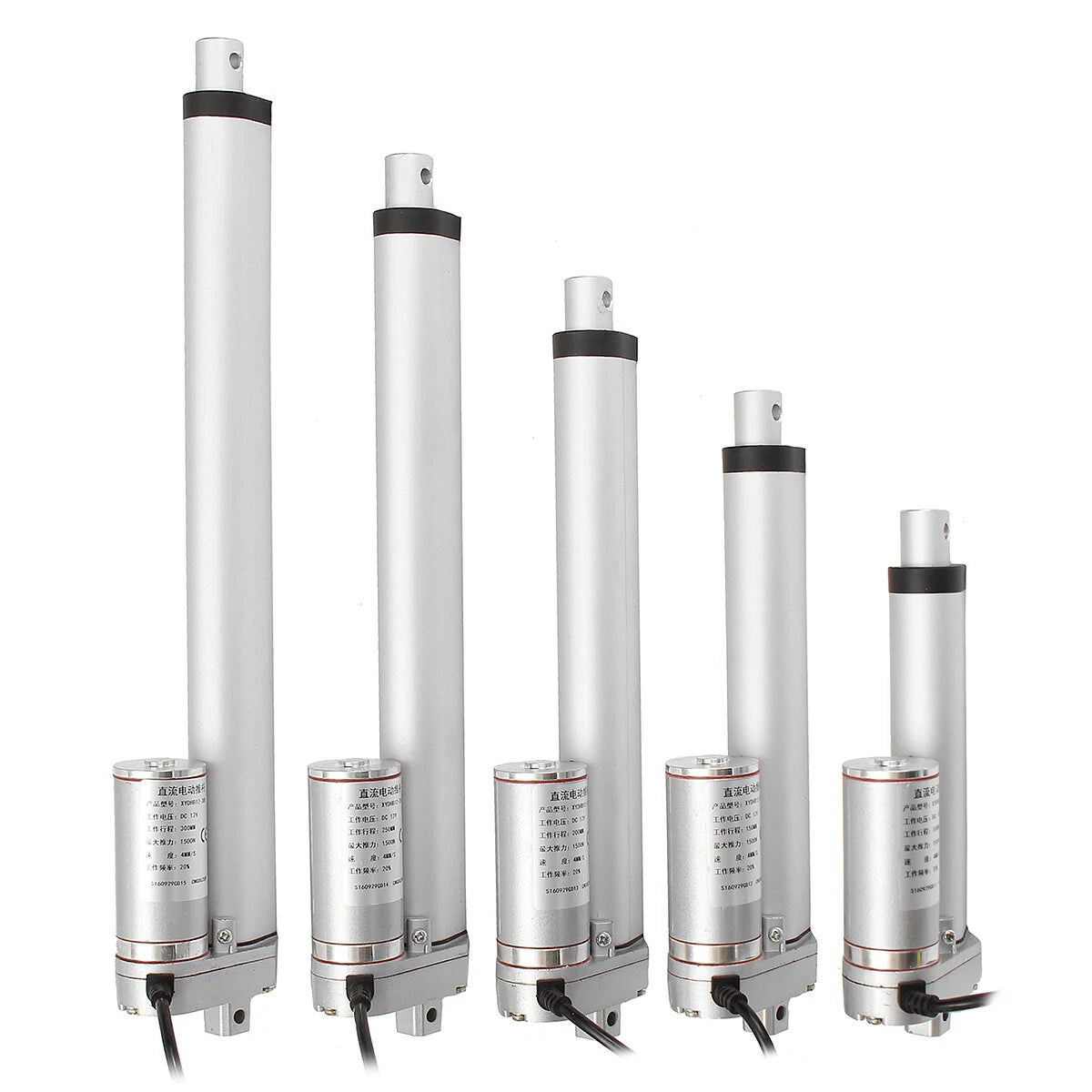 12V/24V Linear Actuator Motor, 100N-1000N Adjustable Force, 4-18 Inch Stroke for Door/Window Automation