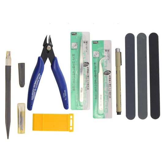 Gundam Modeler 7-Piece DIY Tool Set for Craft & Hobby Building