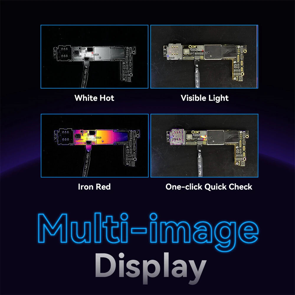 4K Dual-Light Infrared Thermal Camera Langchi ShortCam III, 256x192 Resolution, -20℃ to 550℃, WiFi HDMI for PCB Repair