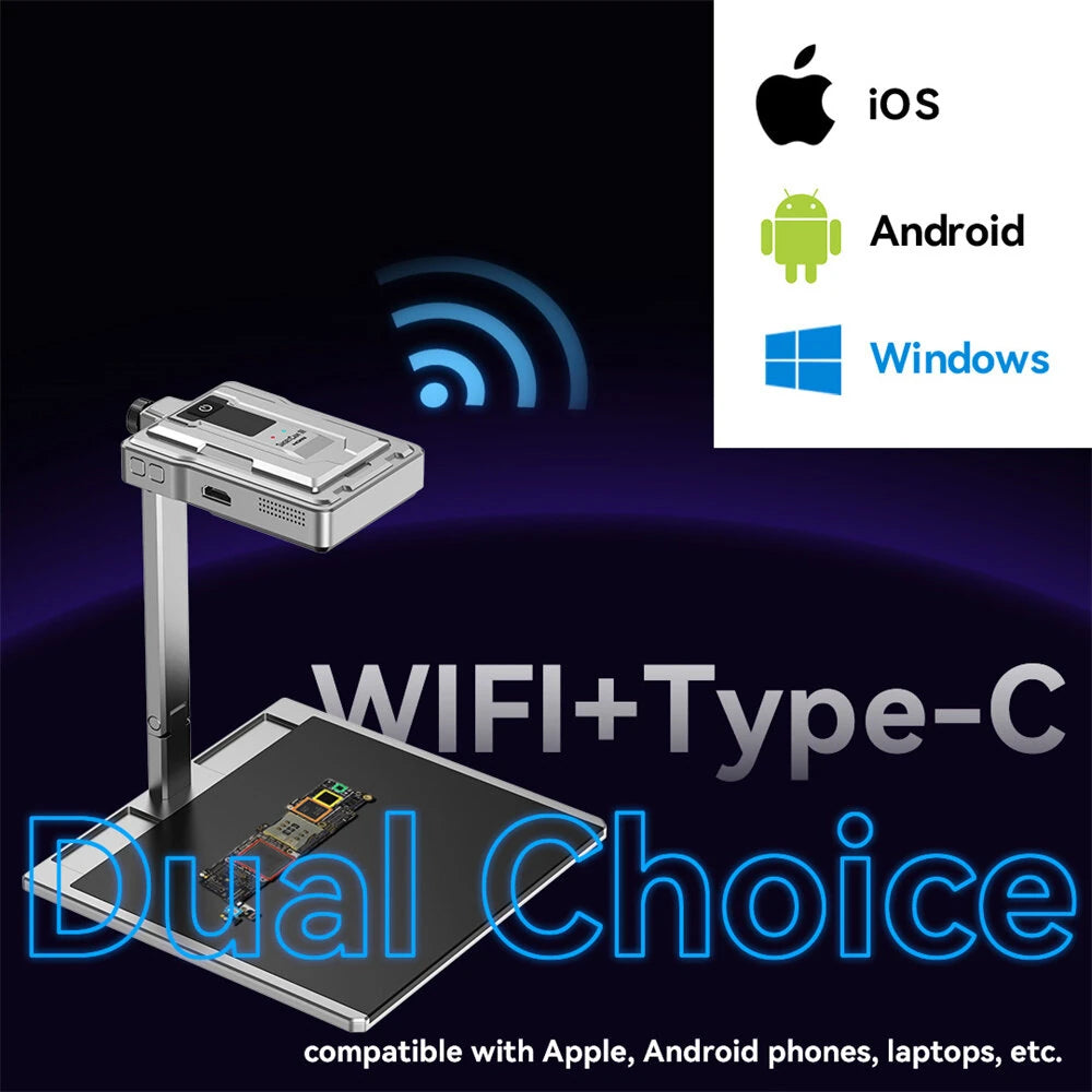 4K Dual-Light Infrared Thermal Camera Langchi ShortCam III, 256x192 Resolution, -20℃ to 550℃, WiFi HDMI for PCB Repair