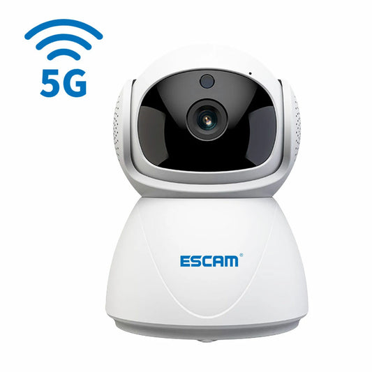 ESCAM PT201 1080P Dual-Band WiFi IP Camera with Auto Tracking, Cloud Storage, Two-Way Audio, and Smart Night Vision