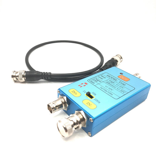 Metal Shell 10M Bandwidth Differential Probe Signal Amplifier for Weak Electrical Signal Measurement