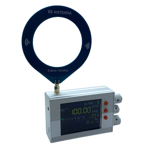 TEF6686 Full Band Radio Receiver: FM/AM/Shortwave HF/LW with Aluminum Housing & Circular BB Antenna