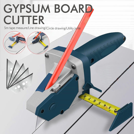 Drillpro All-in-One Gypsum Board Cutting Tool with Measuring Tape & Utility Cutter for DIY Projects
