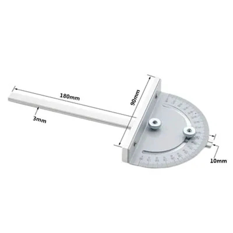 Aluminum T60 Mini Table Saw Insert: Precision Flip Cover Plate with Miter Gauge & Wrench for Woodworking