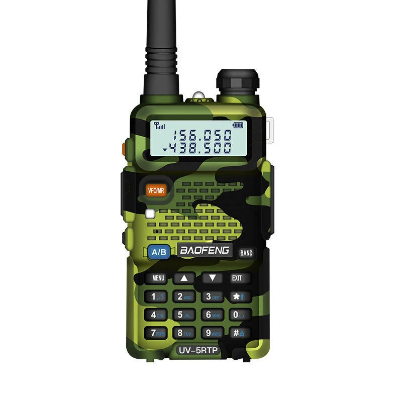 Baofeng UV-5RTP Dual Band Long Range Waterproof Portable Two-Way Mini FM Radio Walkie Talkie