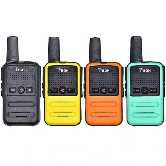 2-Pack ITSOK PMR446 Mini Walkie Talkies - Long Range Portable Handheld Radios for Kids, Amateur Use, European Version