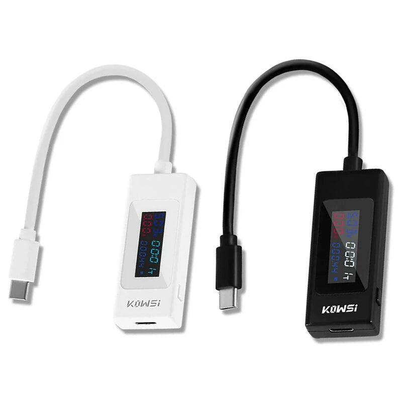 DC Type-C Tester KWS-066C/KWS-065C Voltage 4-30V & Current 0-6.5A | Quick Charge ID & Precise Calibration with Data Storage
