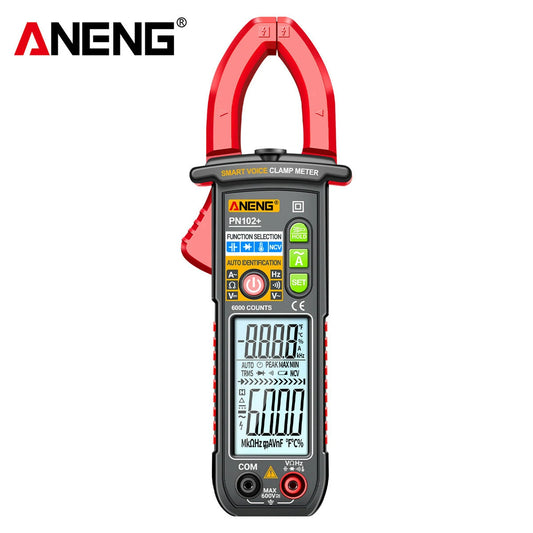 ANENG PN102+ Digital Clamp Meter with Voice Prompt for Accurate Current Measurement (Batteries Not Included)