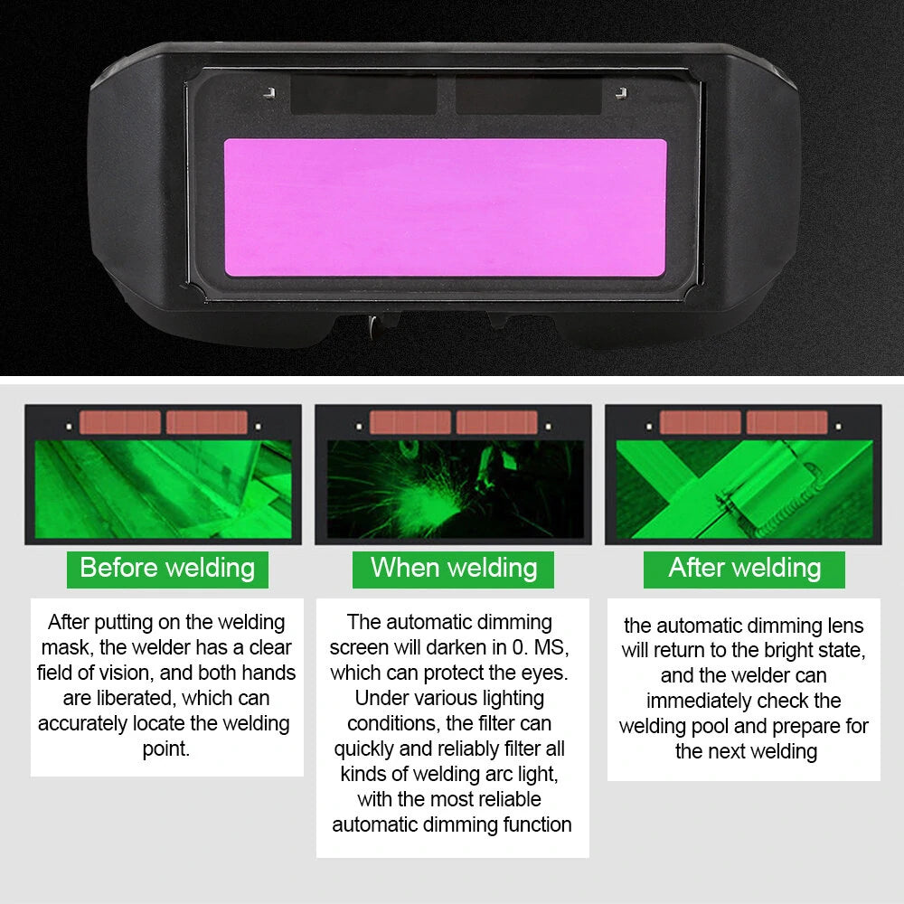 Auto-Darkening Welding Goggles - Automatic Light Dimming Eye Protection Accessories