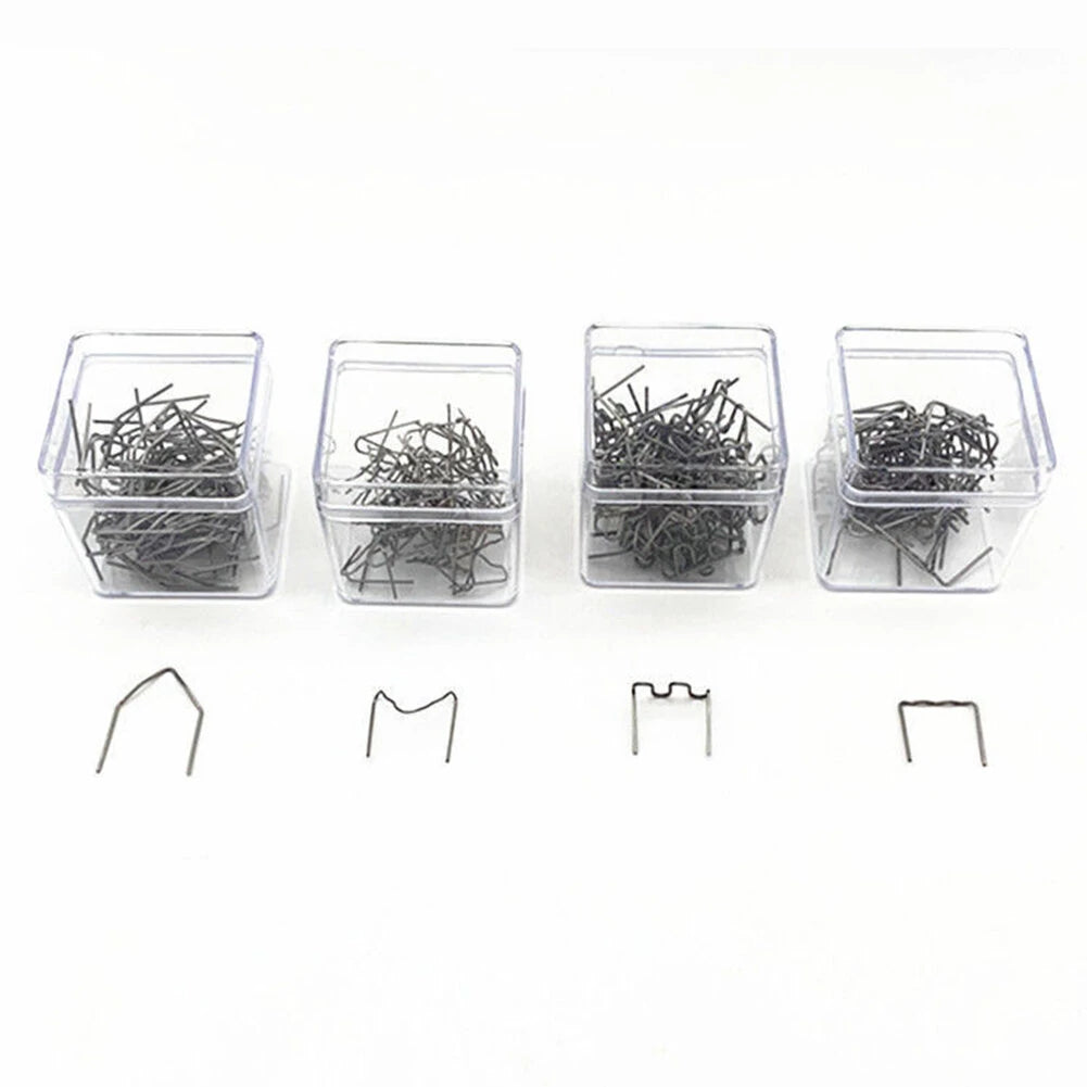 500PCS Wave Repair Staples for Plastic Welder - 0.6mm & 0.8mm Standard Welding Machine Staples
