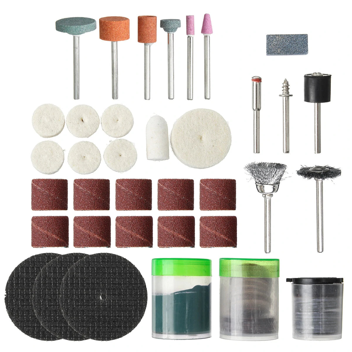 105/161 PCS Rotary Tool Abrasive Accessories for Dremel - Wood & Metal Engraving Bit Set