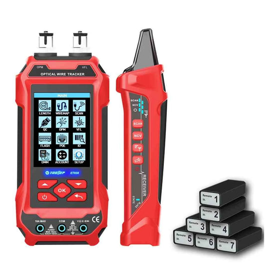 AV TOOLTOP ET636/ET638 3.2-Inch Color Cable Tester & Multimeter - DC/AC Voltage, Current, Resistance, Capacitance, Frequency - Rechargeable Battery