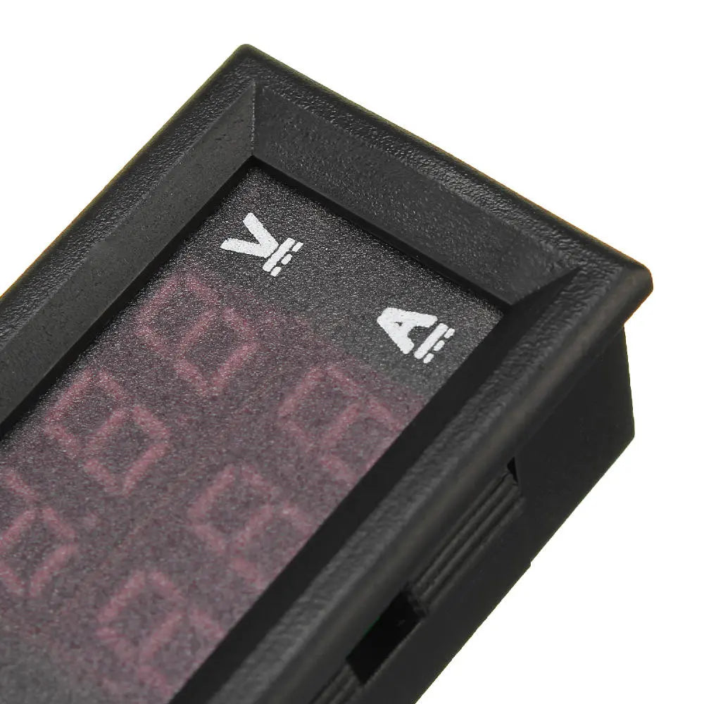 Mini Digital Voltmeter Ammeter DC 100V Current Meter Tester with Dual LED Display – 10A / 50A / 100A (3pcs)