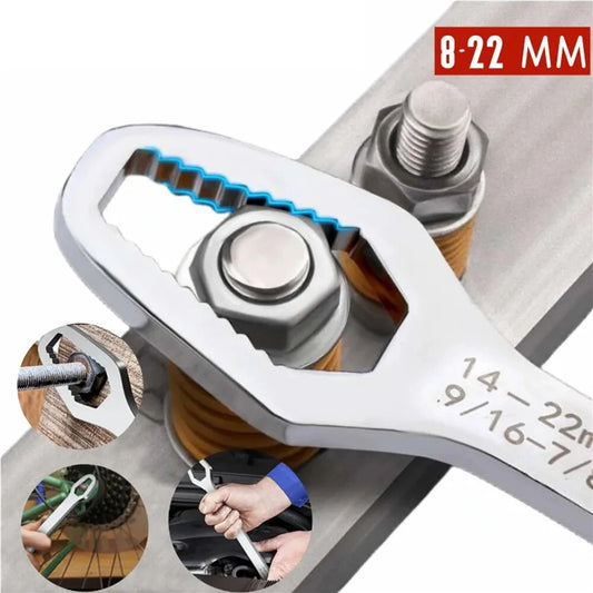 Universal Adjustable Double-head Torx Spanner Wrench 8-22mm Hand Tool for Auto Repair