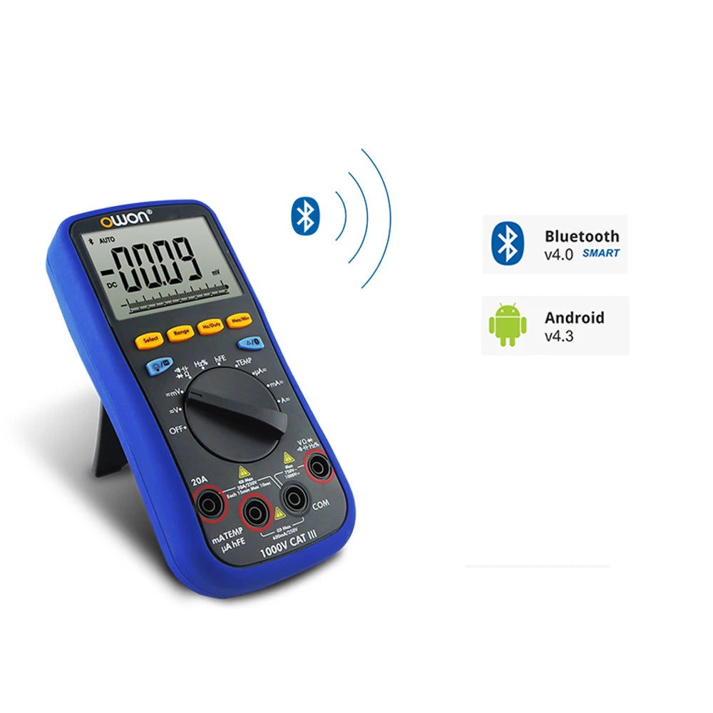 OWON B35T+ True RMS Bluetooth Multimeter & Datalogger with Temperature Meter & Multi-Connection Record