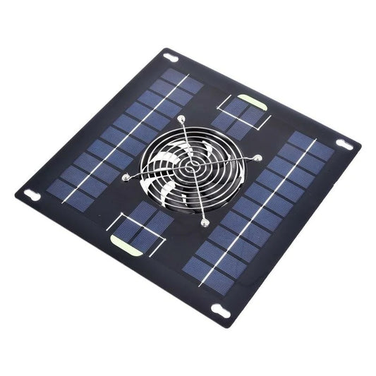 Solar Powered 5W Ventilation Fan with Monocrystalline Panel for Greenhouse, Shed, or Pet House
