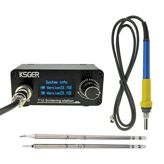KSGER STM32 V3.1S OLED T12 Soldering Station with Quick Heating and DIY Handle