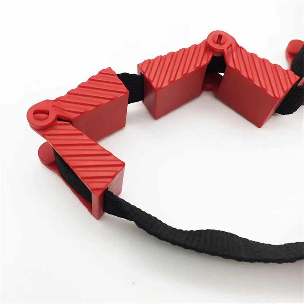 Versatile Soft Belt Strap Clamp with Foldable Blocks for Round & Irregular Shapes - Perfect for DIY Woodworking Projects