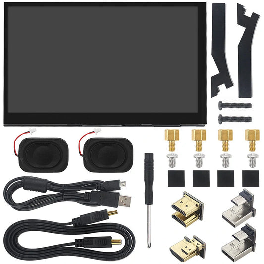 7-Inch Touchscreen HDMI Monitor for Raspberry Pi 4B/3B and Jetson Nano with Speaker