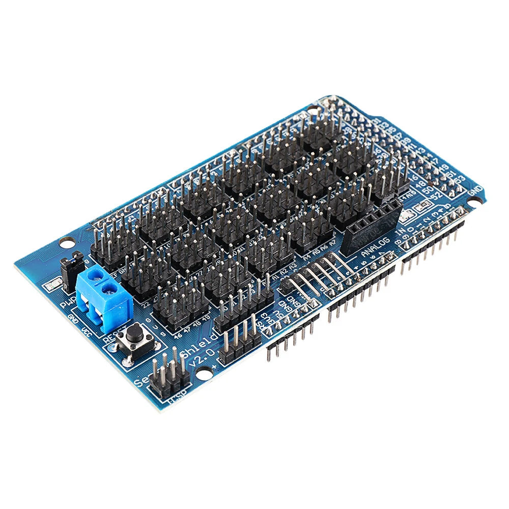 Geekcreit MEGA Sensor Shield V2.0 Expansion Board for ATMEGA 2560 R3 - Compatible with Official Arduino Boards