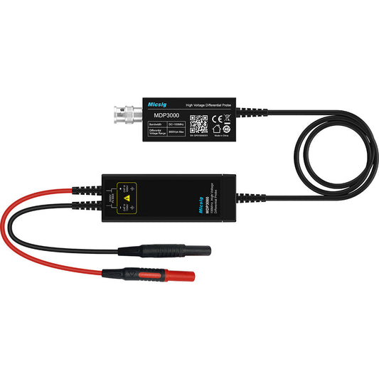 Micsig DP Series High Voltage Differential Probe – 100MHz / 200MHz / 300MHz, Wide Voltage Range up to 7000V, Ultra-Low Noise, BNC & Type-C