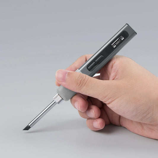 ATUMAN EI 1 65W Intelligent Soldering Iron, OLED Screen, Fast Heating 80℃-420℃, Aluminum Alloy, Easy Operation DIY Tool