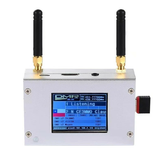 Aluminum Alloy Duplex MMDVM Hotspot with Color Display for Raspberry Pi 1B+ - Supports C4FM, DMR, DSTAR, P25