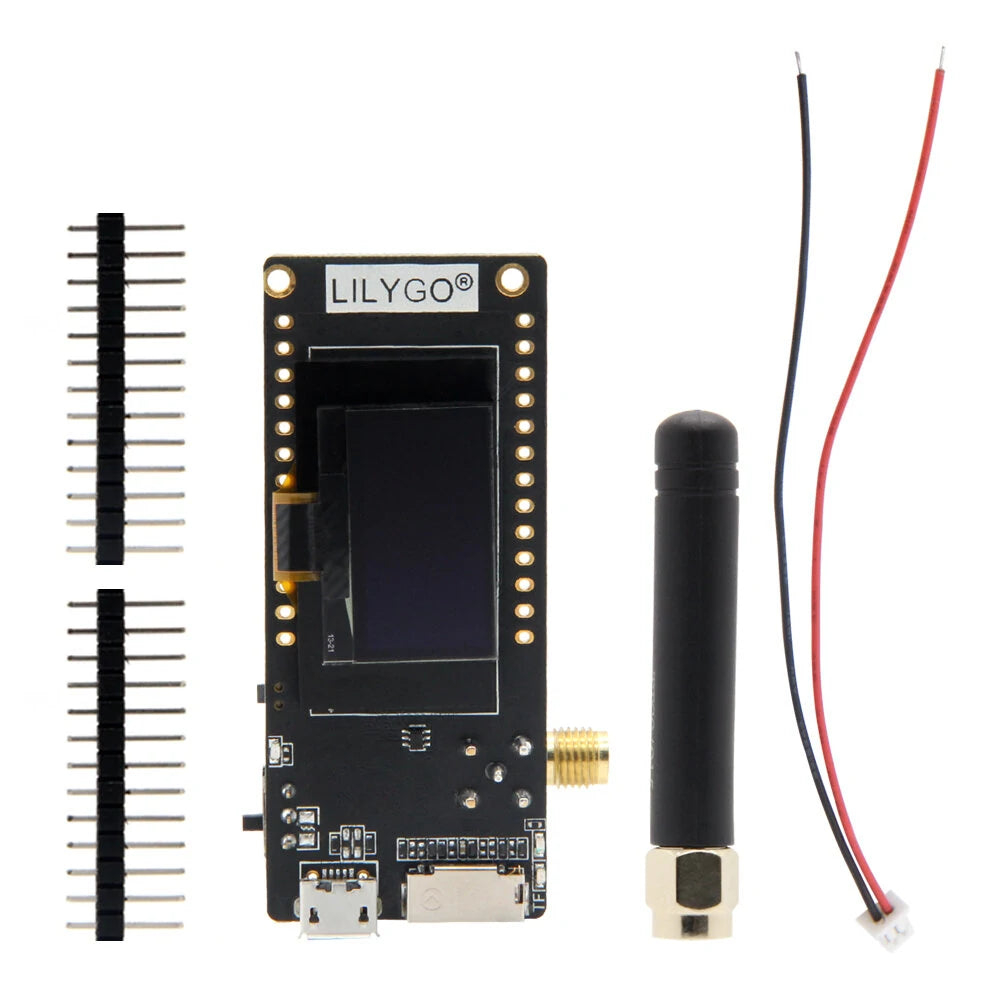 ESP32 LoRa32 V2.1 Development Board - LILYGO® Paxcounter/Disaster-Radio with 0.96-inch OLED, Bluetooth, WiFi, SMA