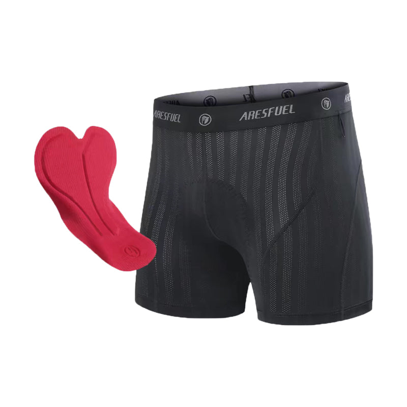 Mens Breathable Padded Bike Shorts - Lightweight Cycling Gear for Mountain Biking & Long-Distance Rides
