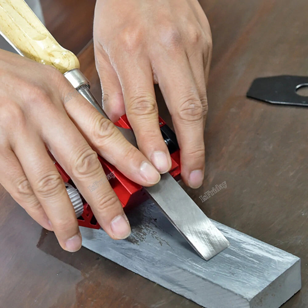 Aluminum Alloy Honing Guide for Whetstone Sharpening - Chisel Jig Roller and Kitchen Gadgets