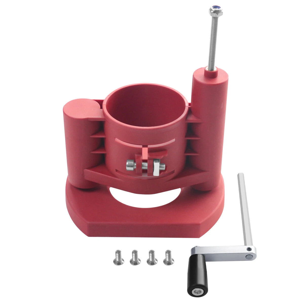 Durable Router Lift with Rapid Elevation for 63.8~65.5mm Motors and Drum Sanders – Versatile Woodworking Plate Insert